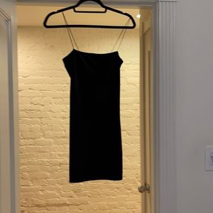 Little black velvet dress